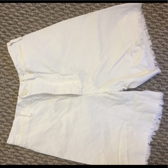 Jesse Kamm Cut Off Shorts in Salt White - Picture 5 of 6